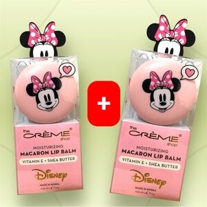Disney Minnie Mouse Pink Macaron Korean Lip Balm Duo